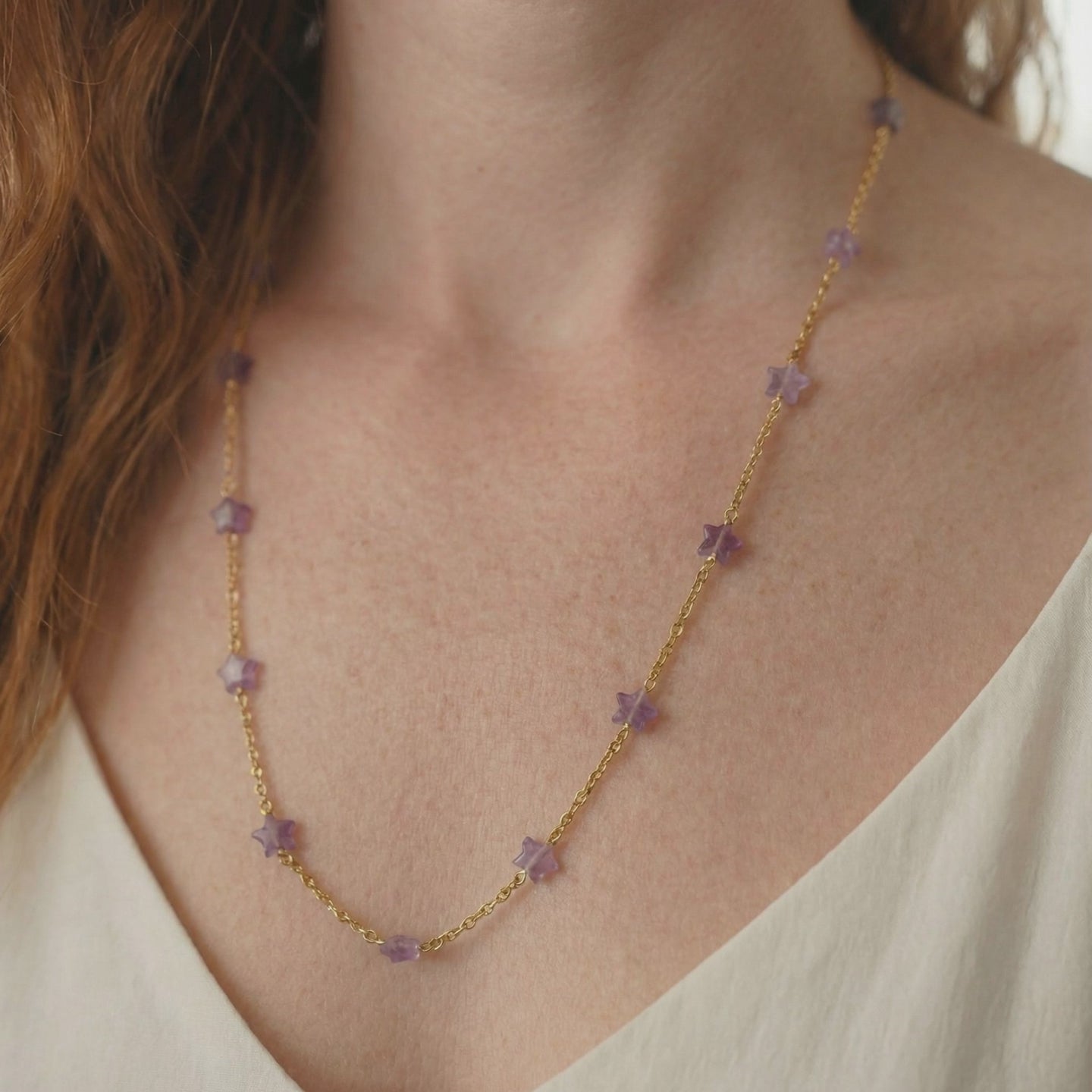 Amethyst Star Necklace