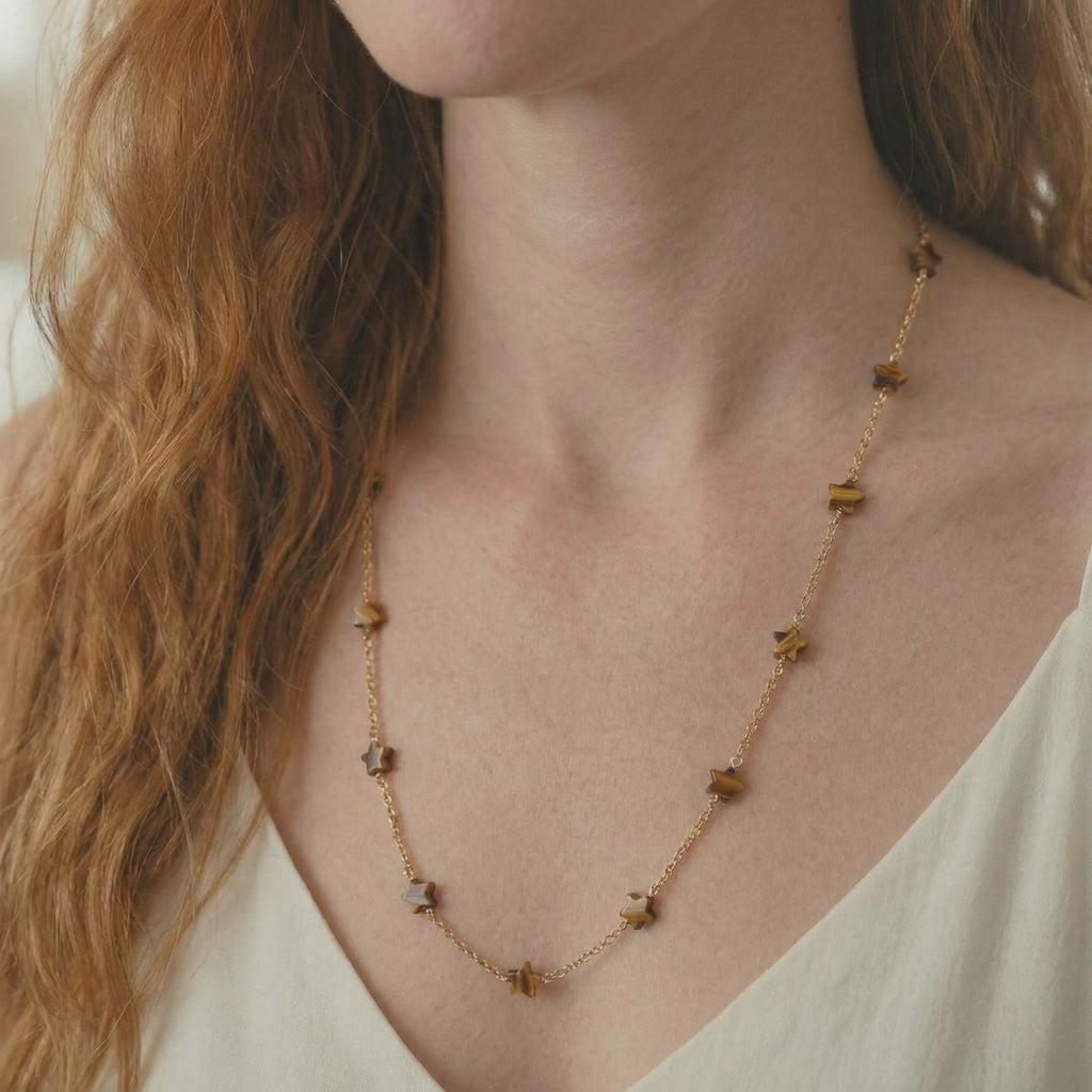 Tiger's Eye Star Necklace